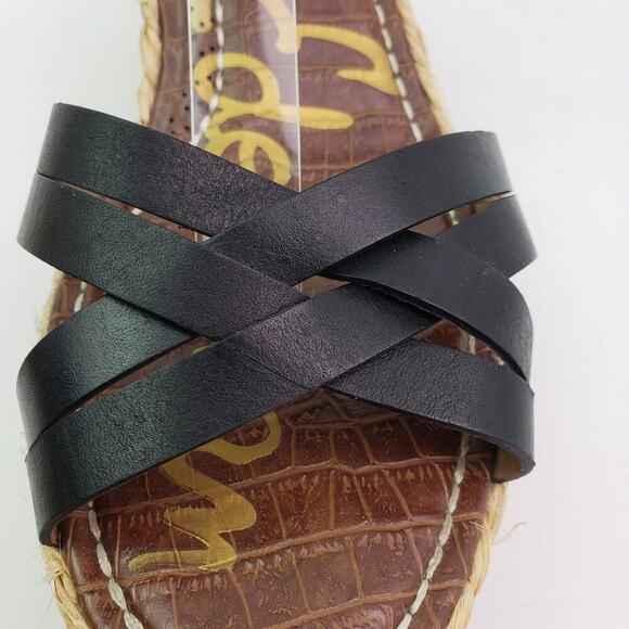 Sam Edelman Darline Womens Size 11 Black Platform Wedge Espadrille Sandals - Picture 9 of 11